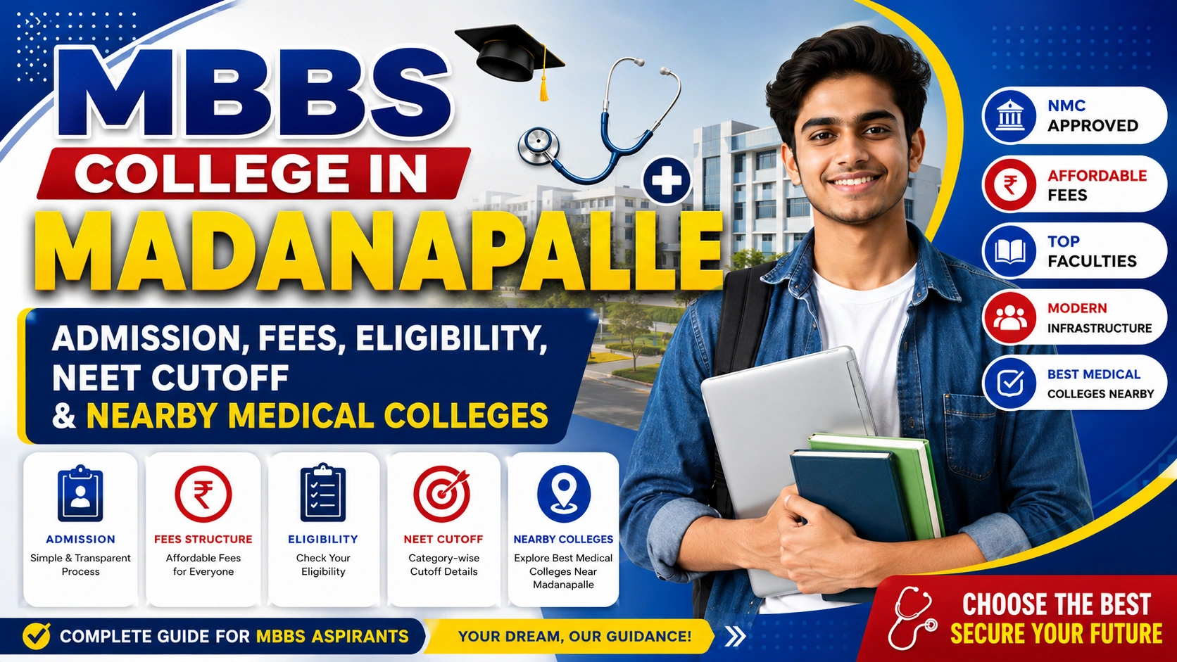 MBBS College in Madanapalle: Admission, Fees, Eligibility, NEET Cutoff &amp; Nearby Medical Colleges