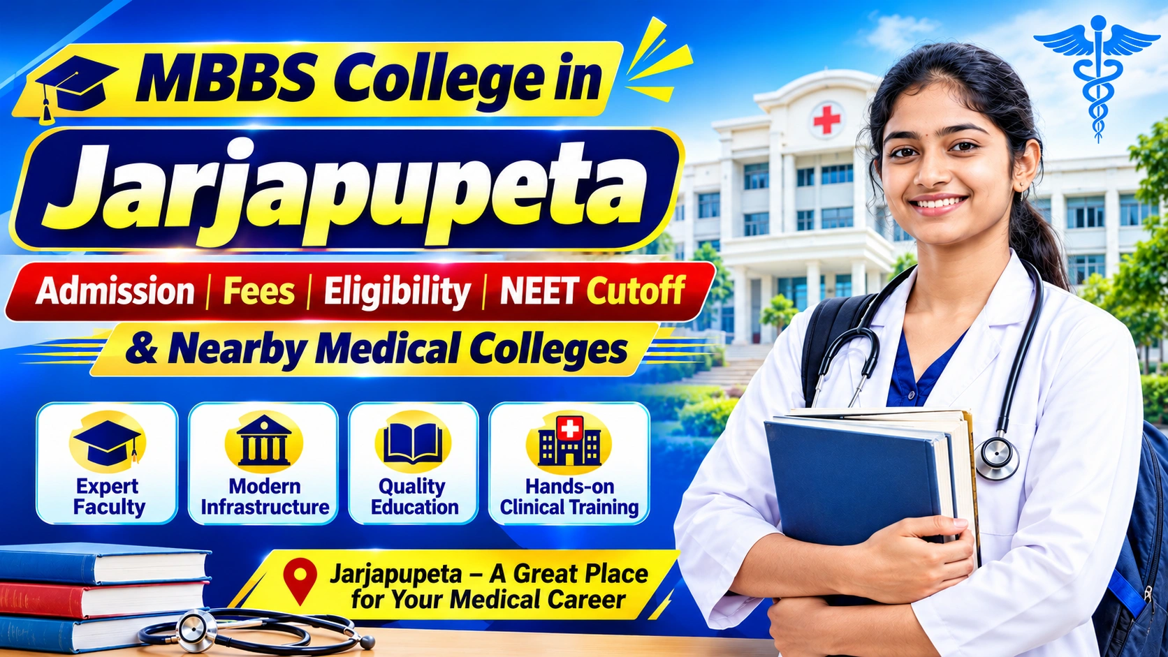 MBBS College in Jarjapupeta: Admission, Fees, Eligibility, NEET Cutoff &amp; Nearby Medical Colleges