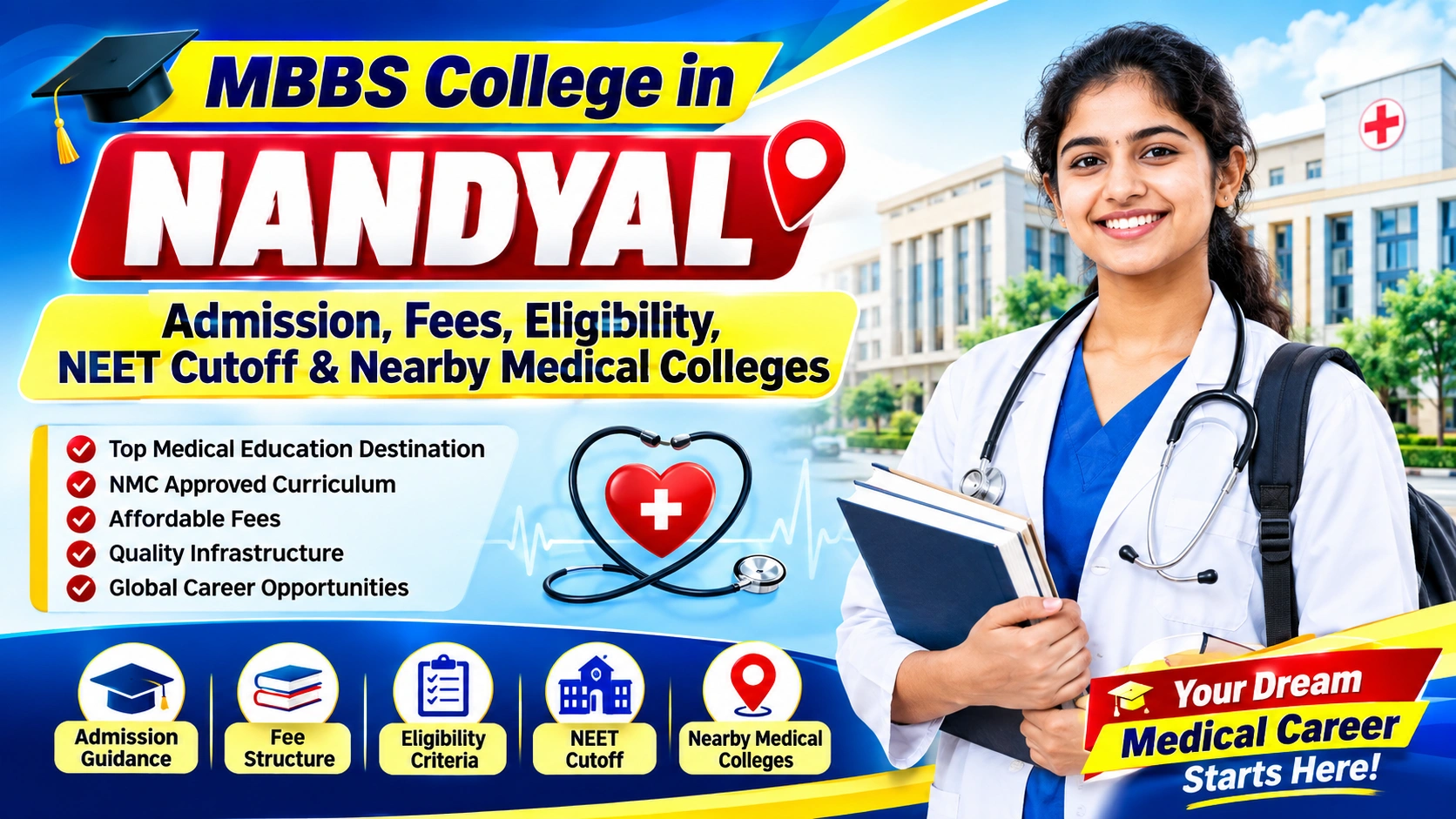 MBBS College in Nandyal: Admission, Fees, Eligibility, NEET Cutoff &amp; Nearby Medical Colleges