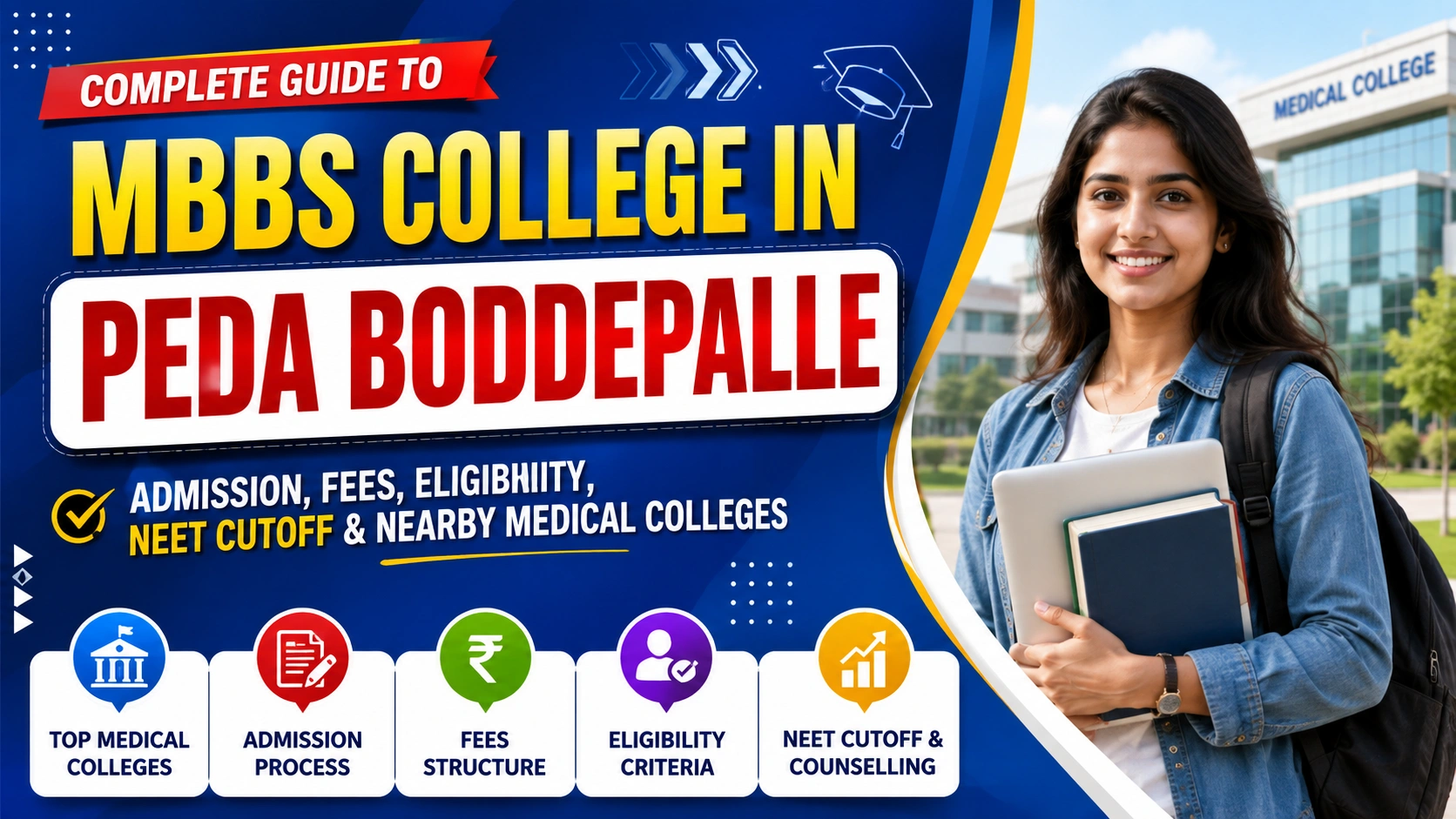 MBBS College in Peda Boddepalle: Admission, Fees, Eligibility, NEET Cutoff &amp; Nearby Medical Colleges