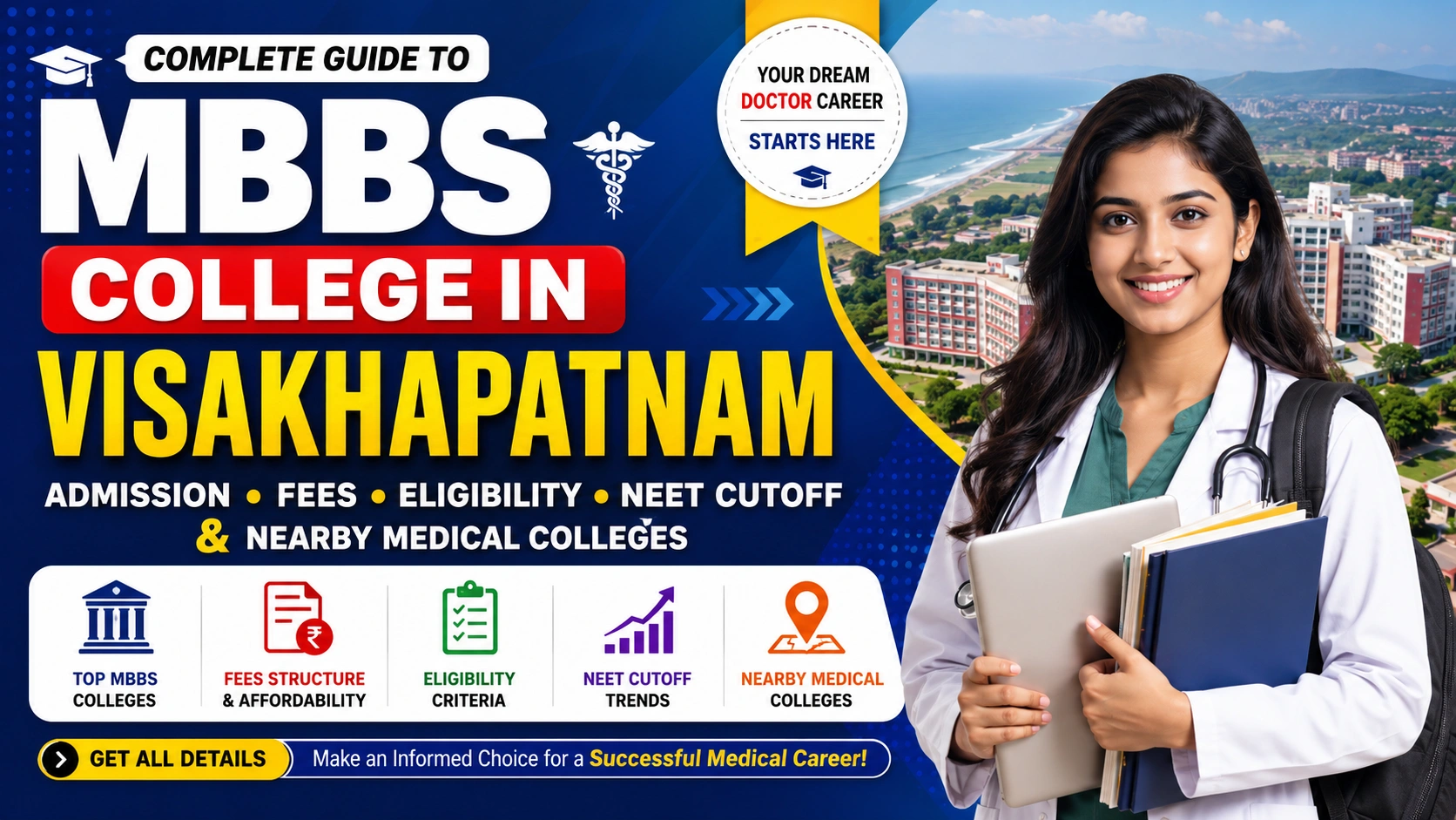 MBBS College in Vizianagaram: Admission, Fees, Eligibility, NEET Cutoff &amp; Nearby Medical Colleges